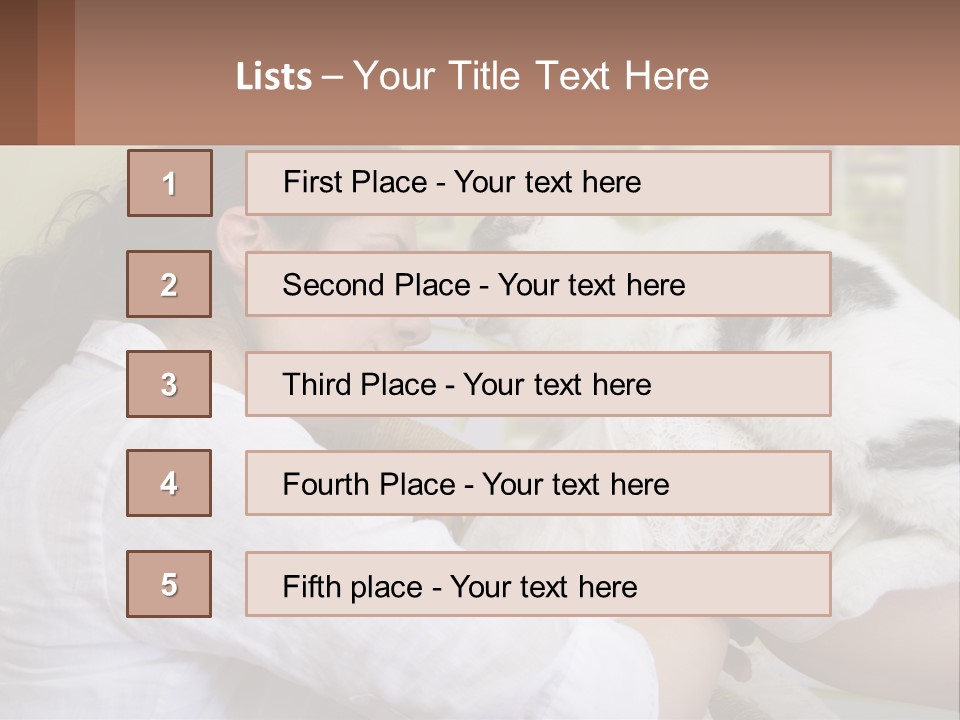 Woman People Love PowerPoint Template