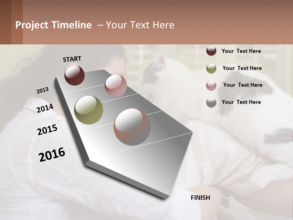Woman People Love PowerPoint Template