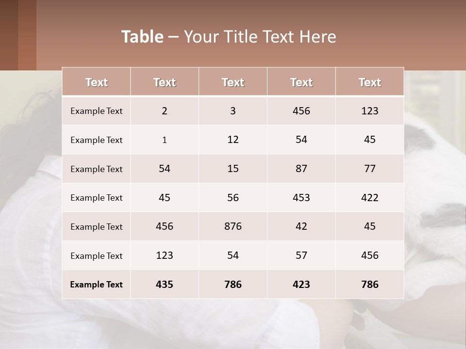 Woman People Love PowerPoint Template