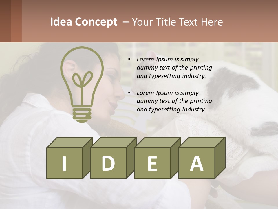 Woman People Love PowerPoint Template