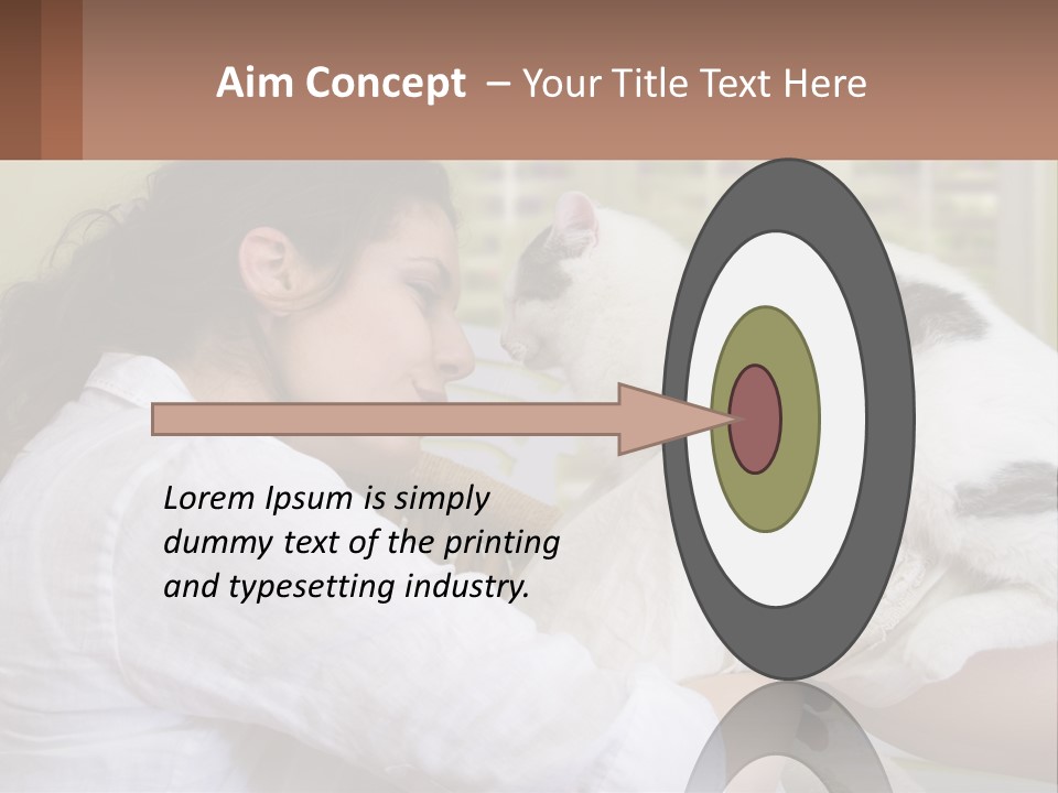 Woman People Love PowerPoint Template