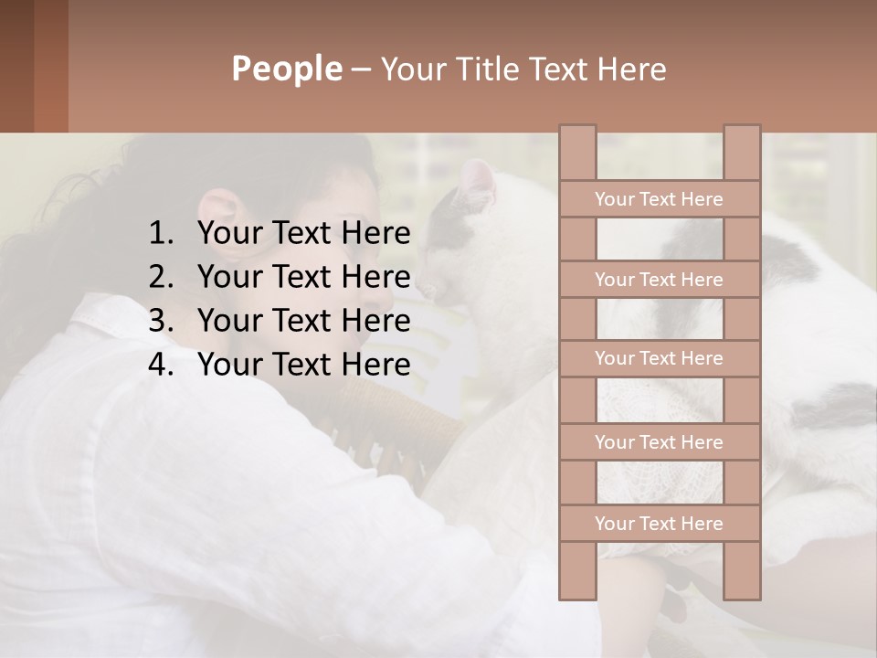 Woman People Love PowerPoint Template