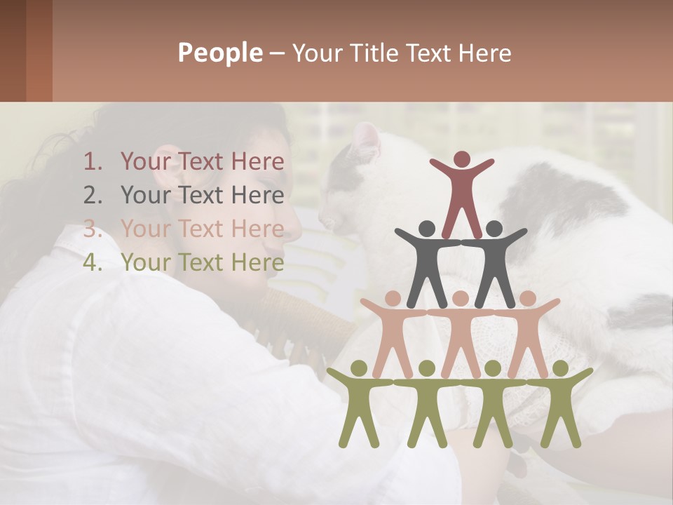 Woman People Love PowerPoint Template