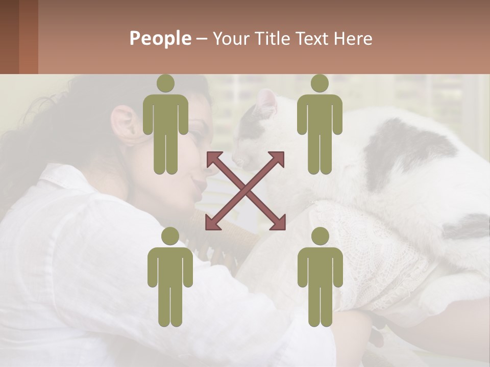 Woman People Love PowerPoint Template