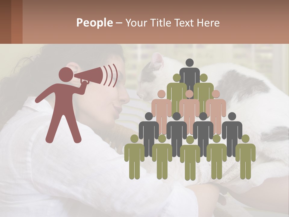 Woman People Love PowerPoint Template