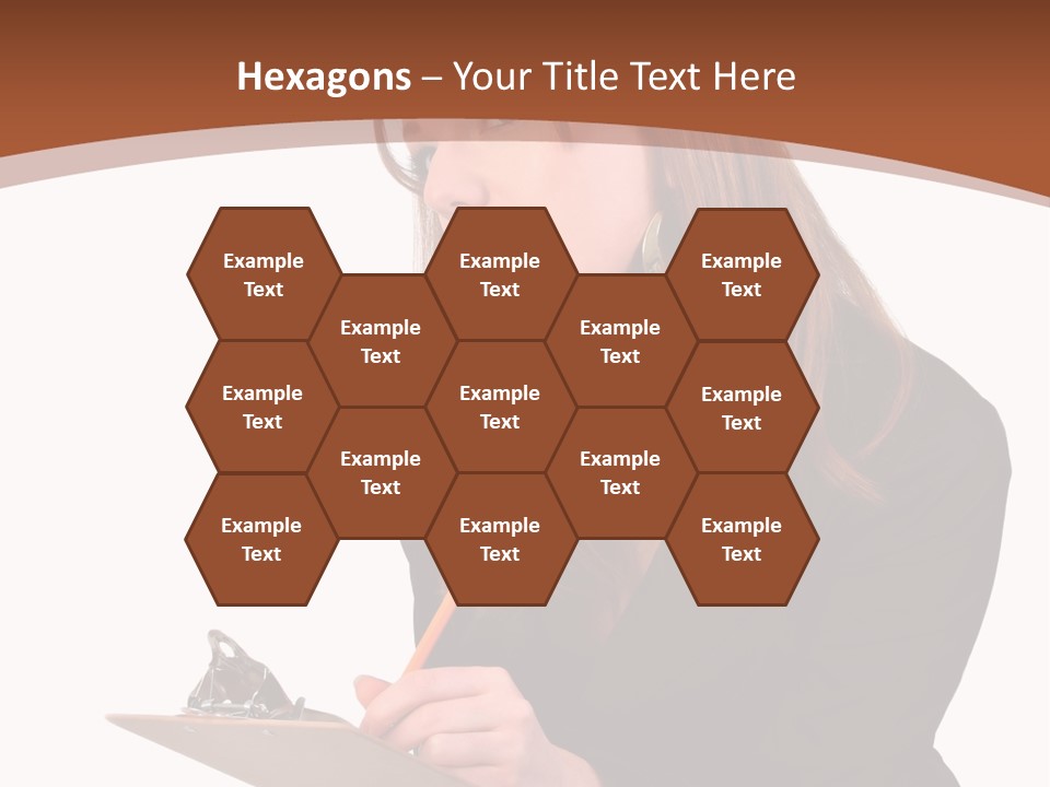 Pencil Professional Girl PowerPoint Template