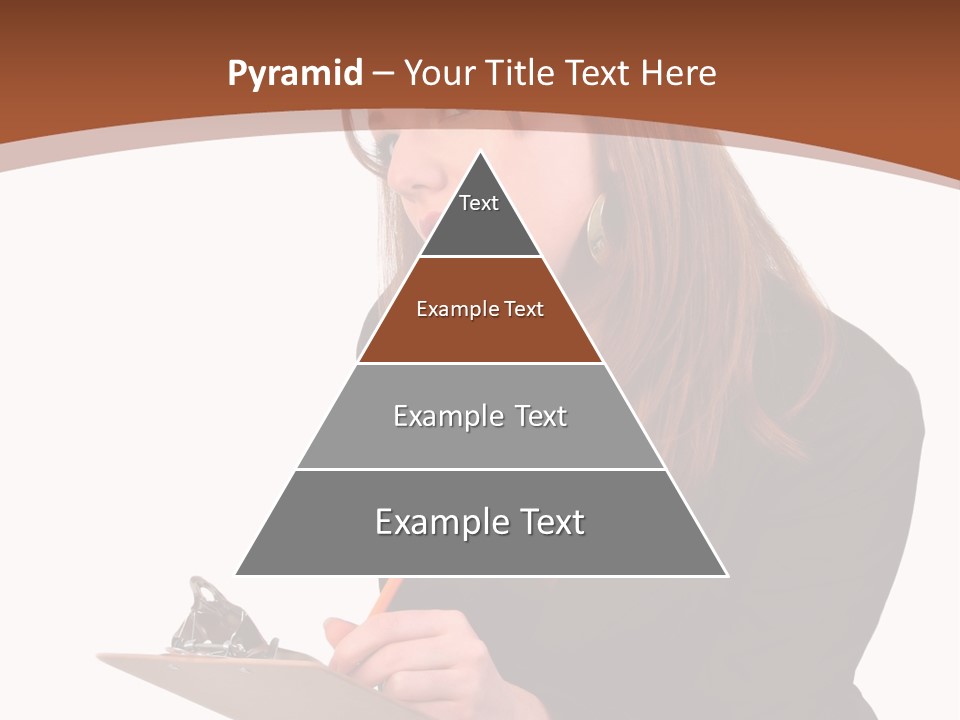 Pencil Professional Girl PowerPoint Template