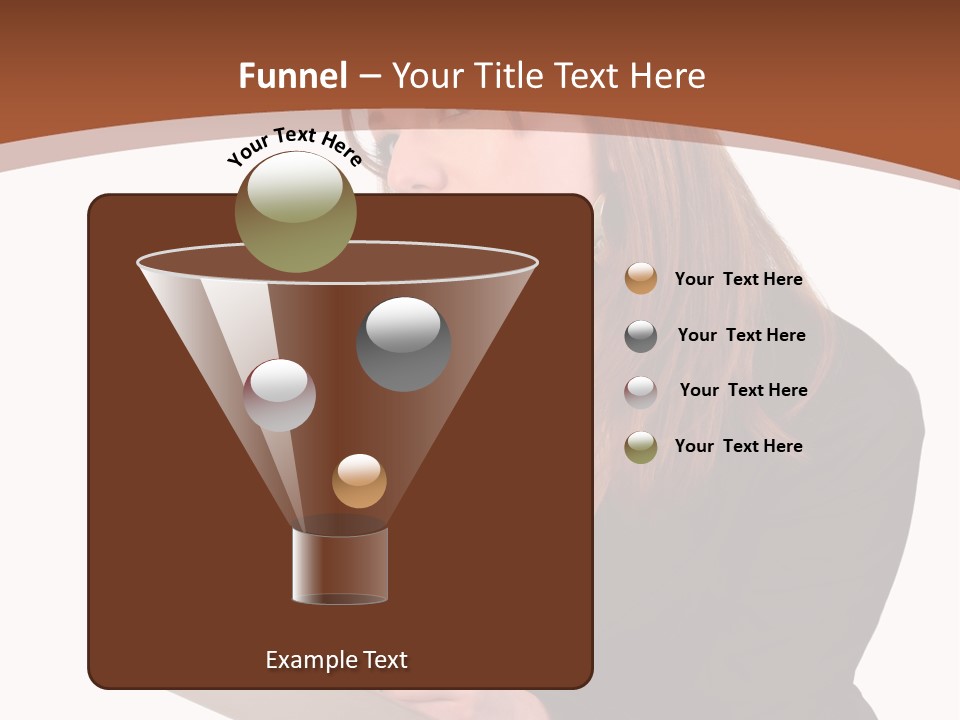 Pencil Professional Girl PowerPoint Template