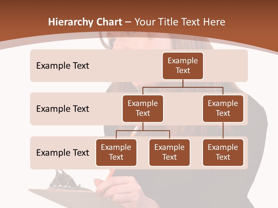 Pencil Professional Girl PowerPoint Template