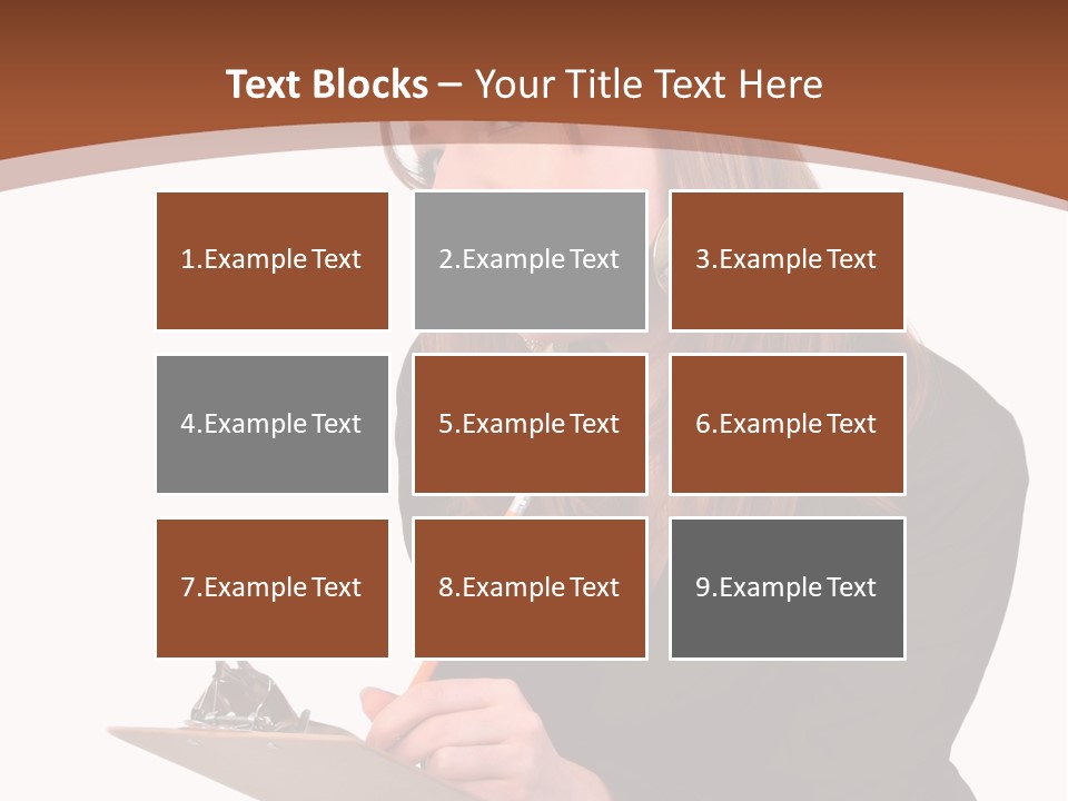 Pencil Professional Girl PowerPoint Template