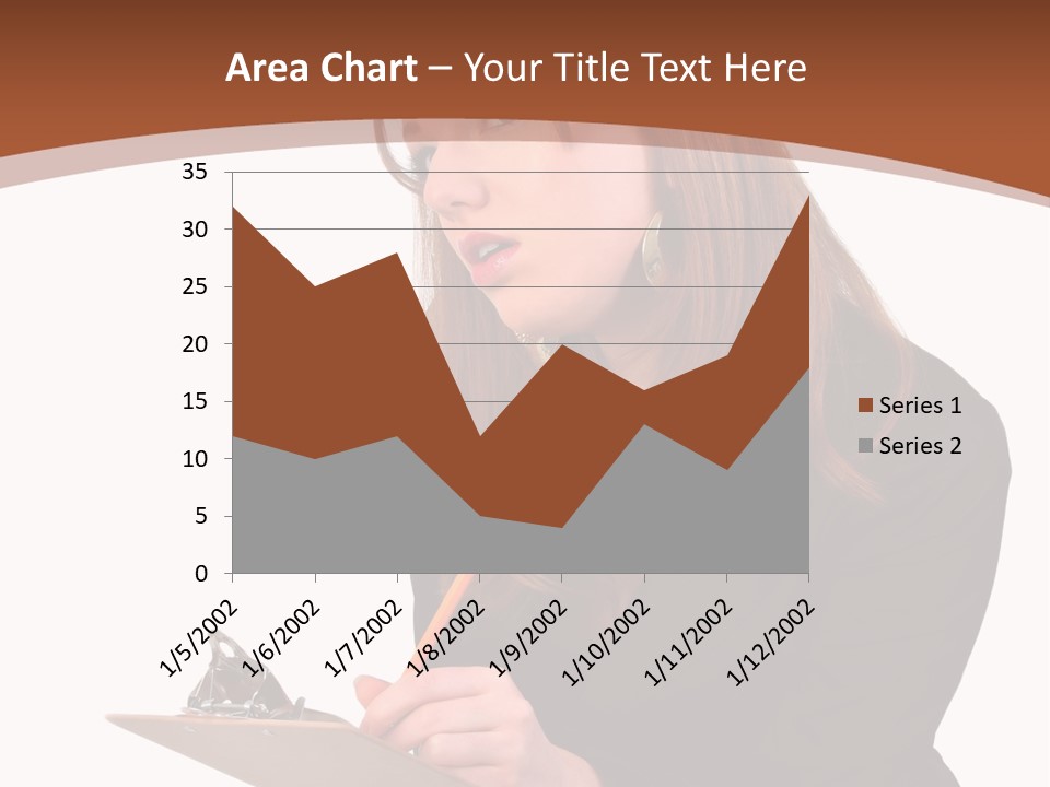 Pencil Professional Girl PowerPoint Template