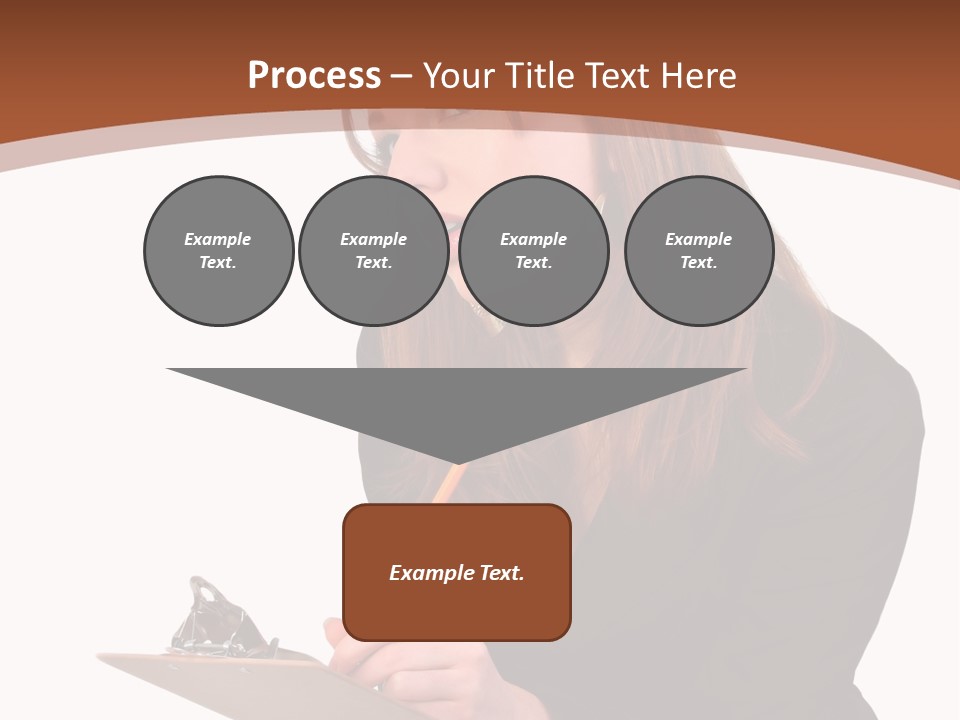 Pencil Professional Girl PowerPoint Template