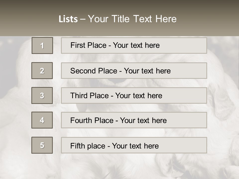 Puppy Breeding Motherhood PowerPoint Template