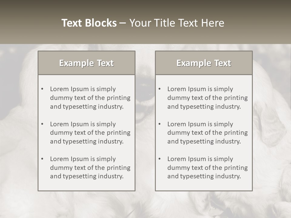 Puppy Breeding Motherhood PowerPoint Template