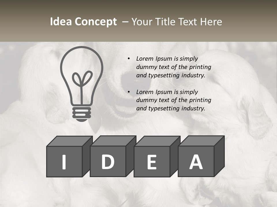 Puppy Breeding Motherhood PowerPoint Template