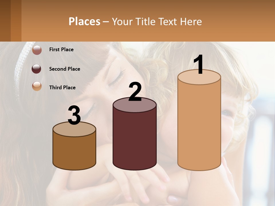 Young Attractive Little PowerPoint Template