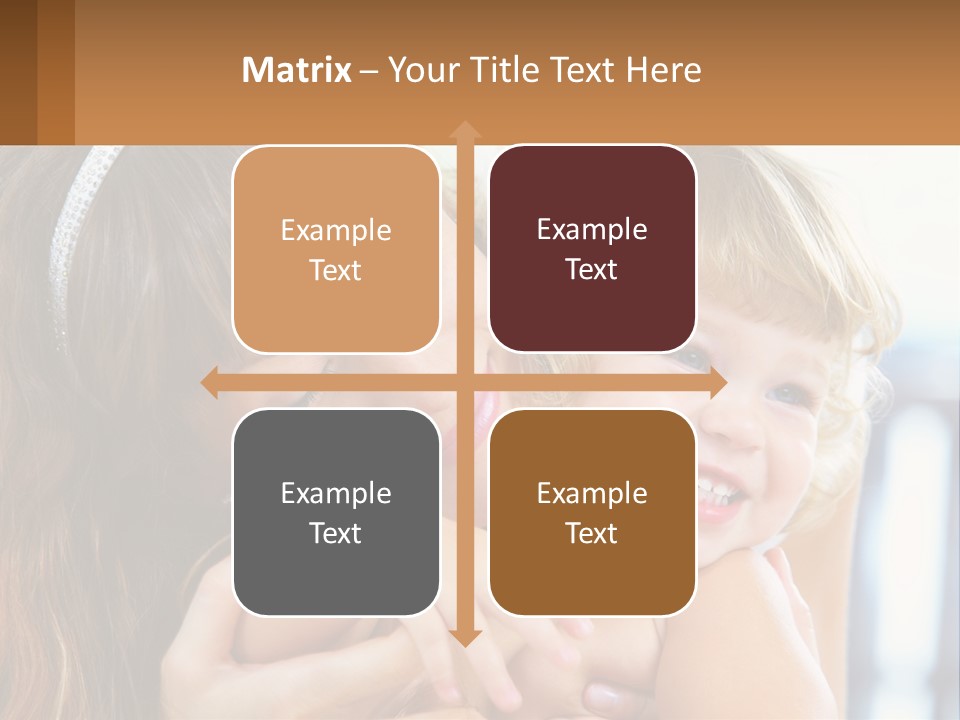 Young Attractive Little PowerPoint Template