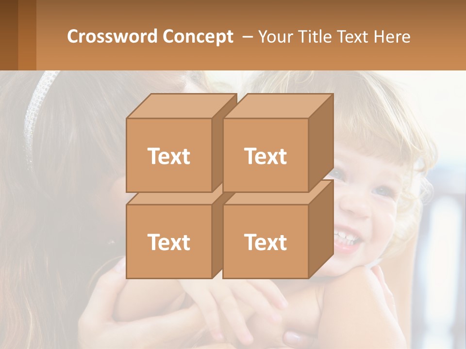 Young Attractive Little PowerPoint Template