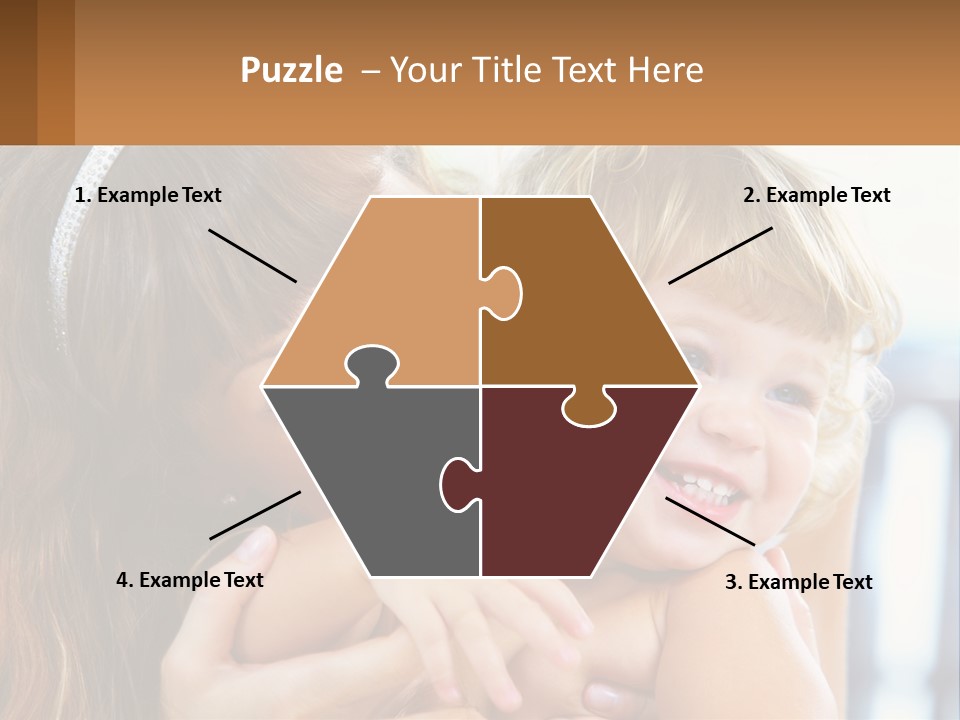 Young Attractive Little PowerPoint Template