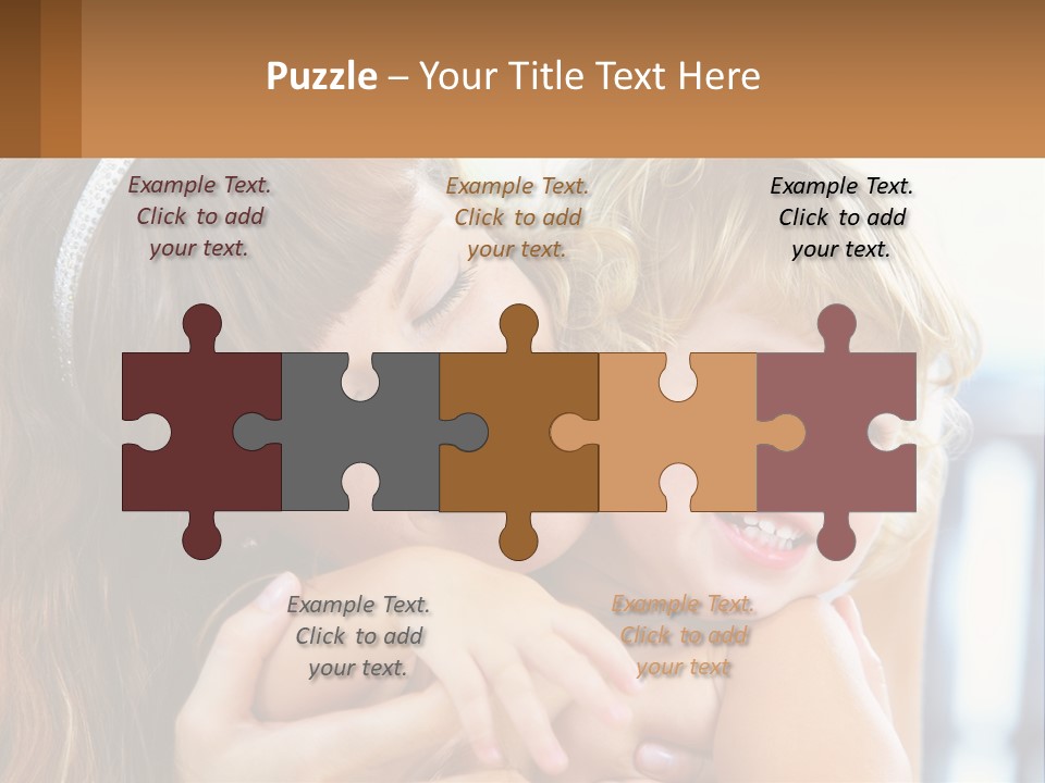 Young Attractive Little PowerPoint Template