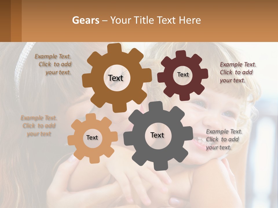 Young Attractive Little PowerPoint Template