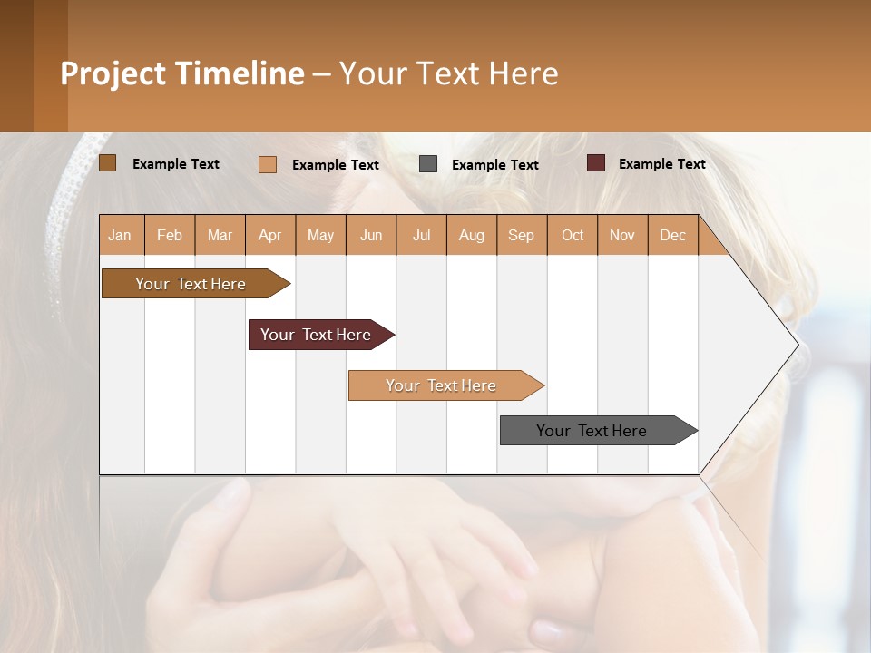 Young Attractive Little PowerPoint Template