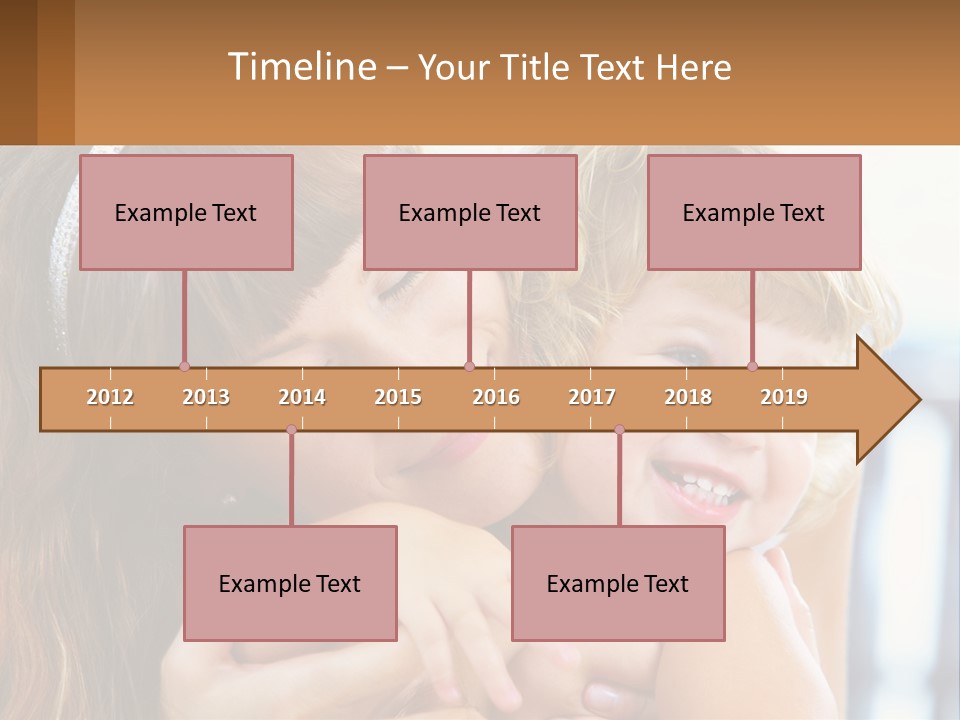 Young Attractive Little PowerPoint Template