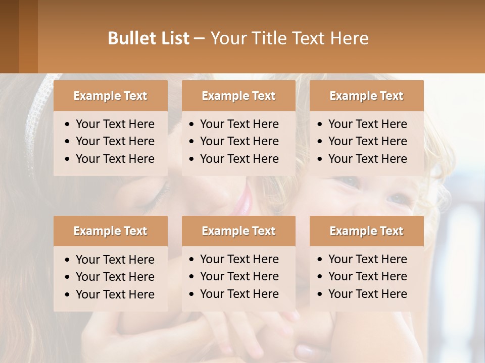 Young Attractive Little PowerPoint Template