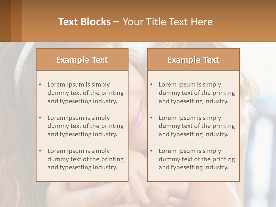 Young Attractive Little PowerPoint Template