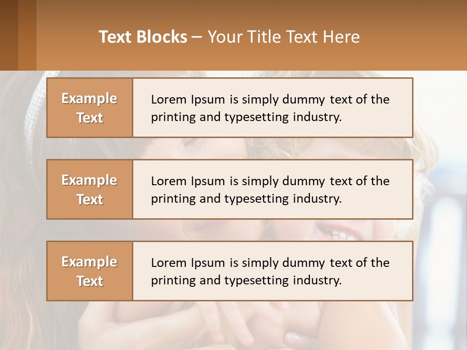 Young Attractive Little PowerPoint Template