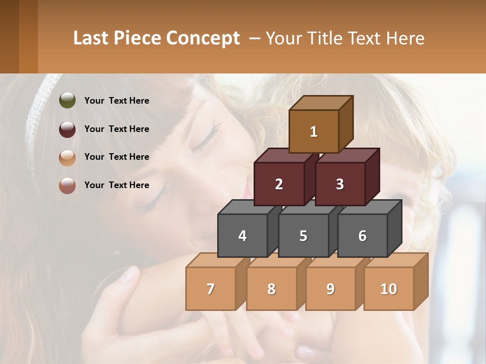 Young Attractive Little PowerPoint Template