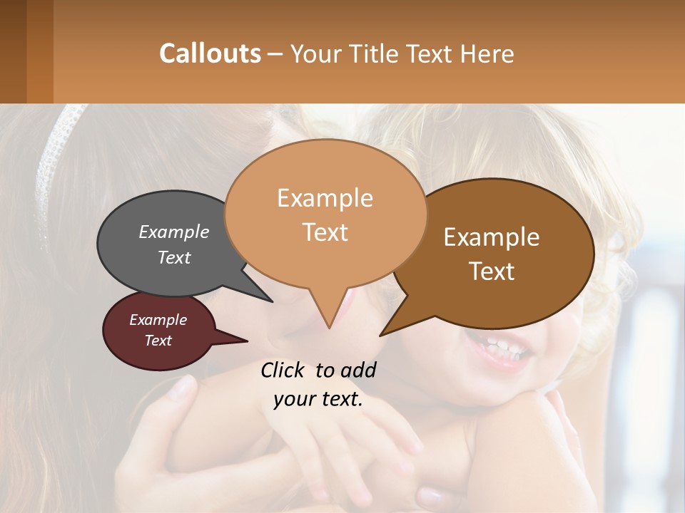 Young Attractive Little PowerPoint Template