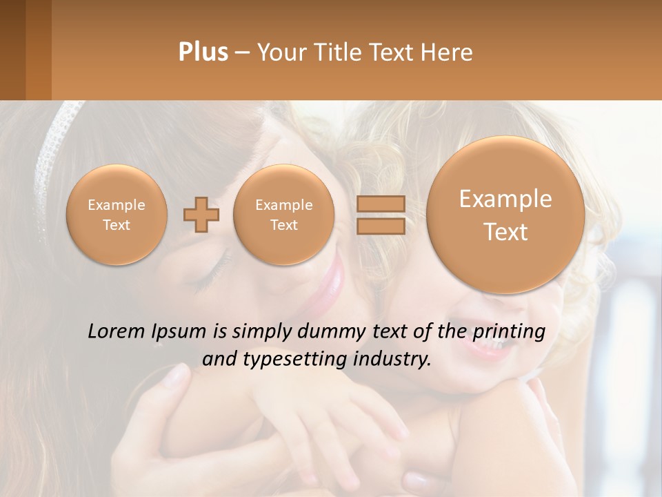 Young Attractive Little PowerPoint Template