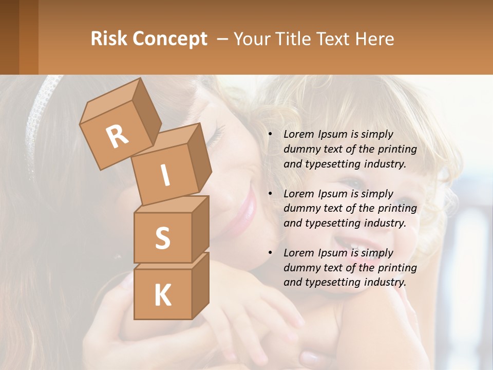 Young Attractive Little PowerPoint Template