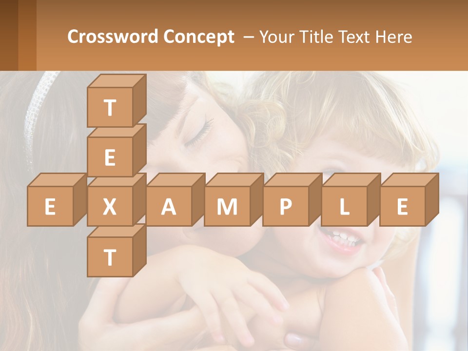 Young Attractive Little PowerPoint Template