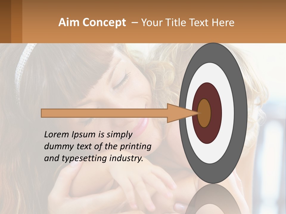 Young Attractive Little PowerPoint Template