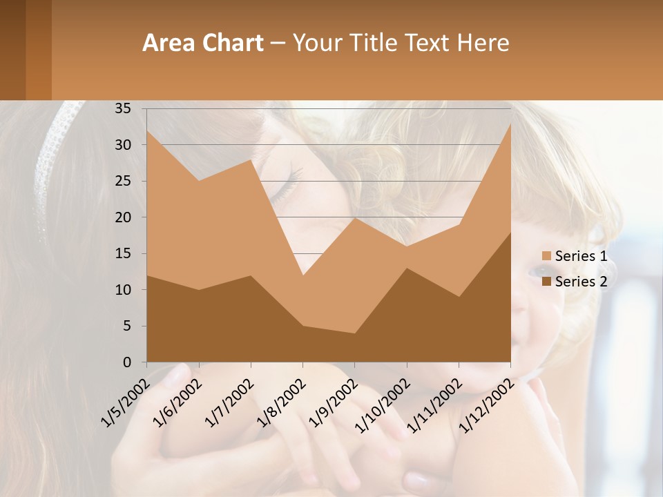 Young Attractive Little PowerPoint Template