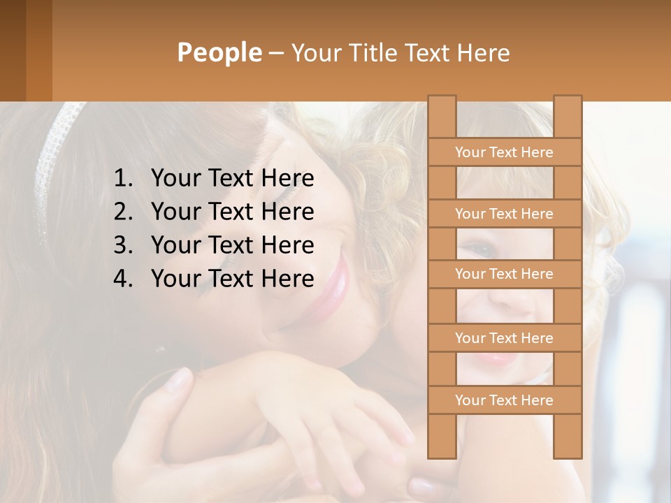 Young Attractive Little PowerPoint Template