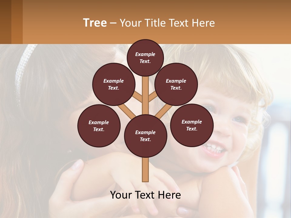 Young Attractive Little PowerPoint Template