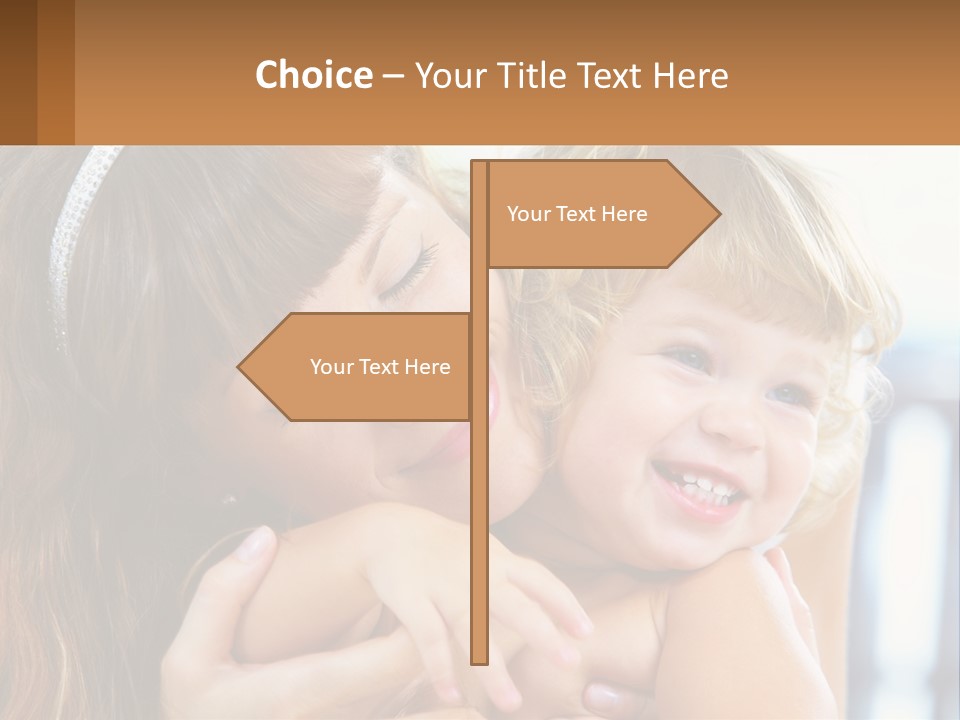 Young Attractive Little PowerPoint Template