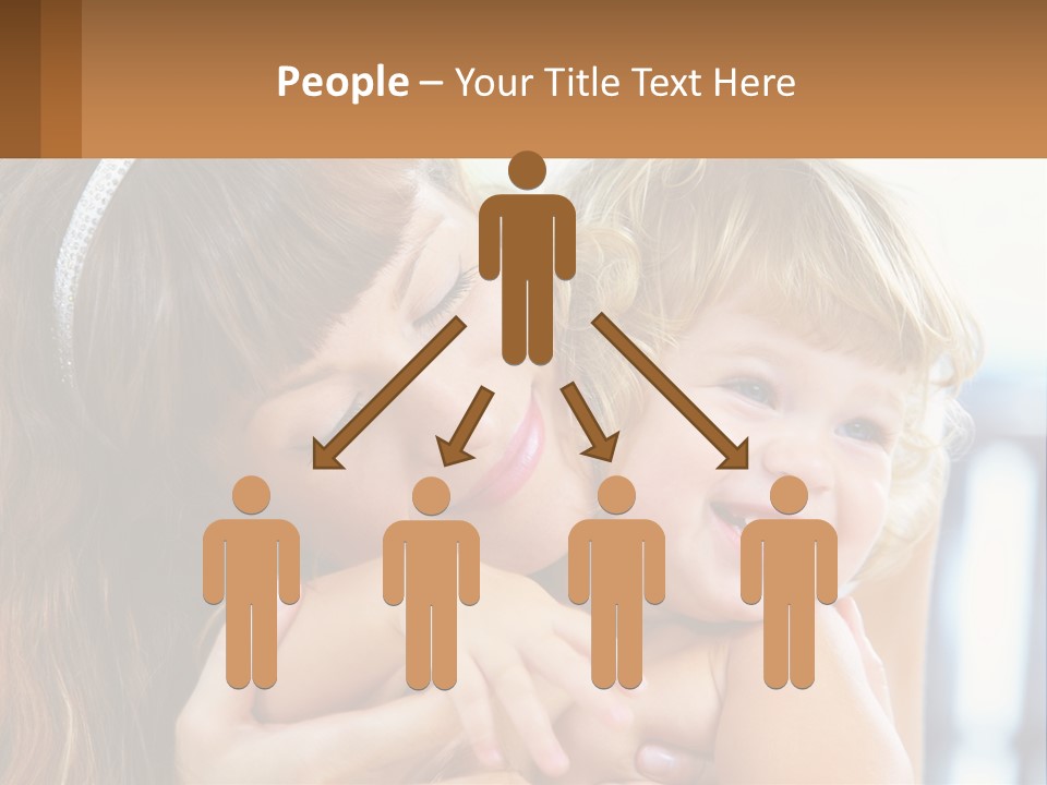 Young Attractive Little PowerPoint Template