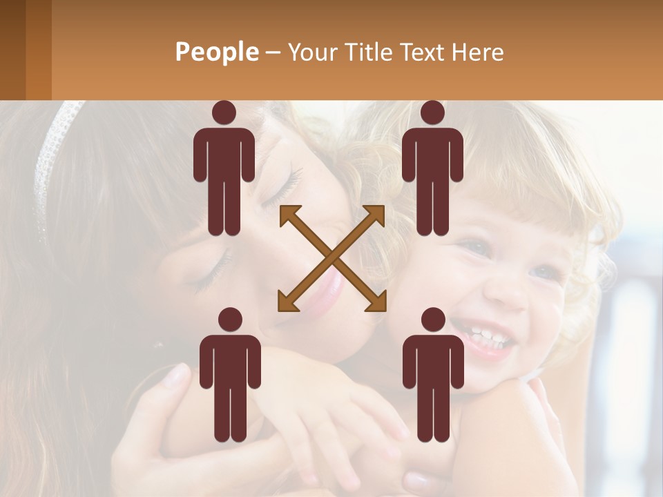 Young Attractive Little PowerPoint Template