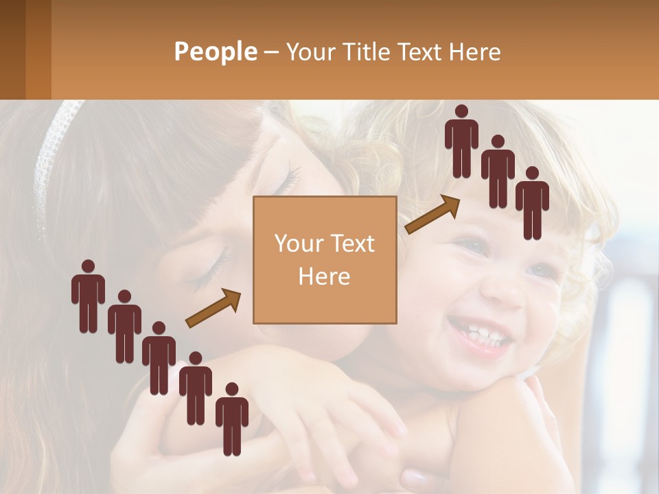 Young Attractive Little PowerPoint Template