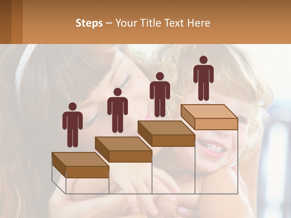 Young Attractive Little PowerPoint Template