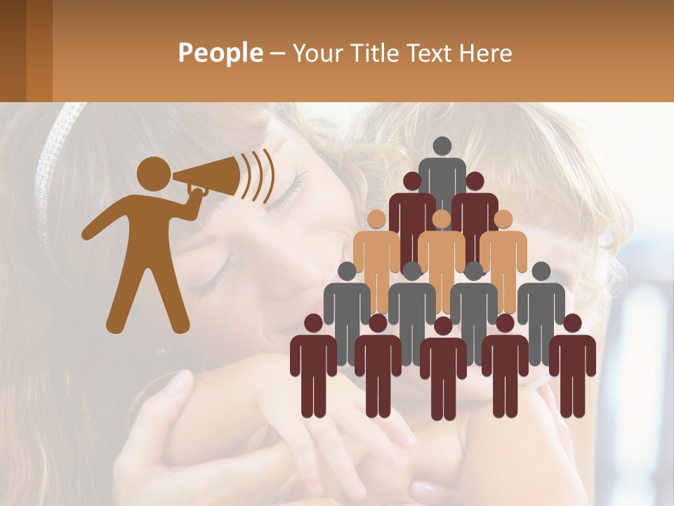 Young Attractive Little PowerPoint Template