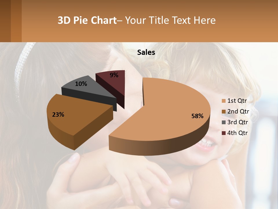 Young Attractive Little PowerPoint Template