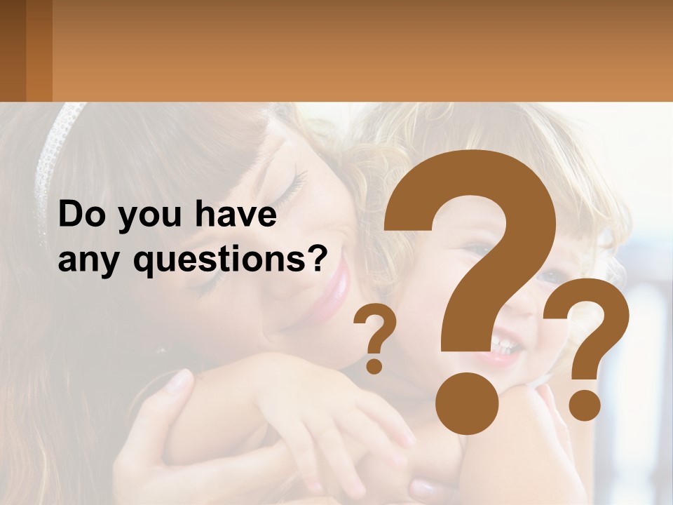 Young Attractive Little PowerPoint Template