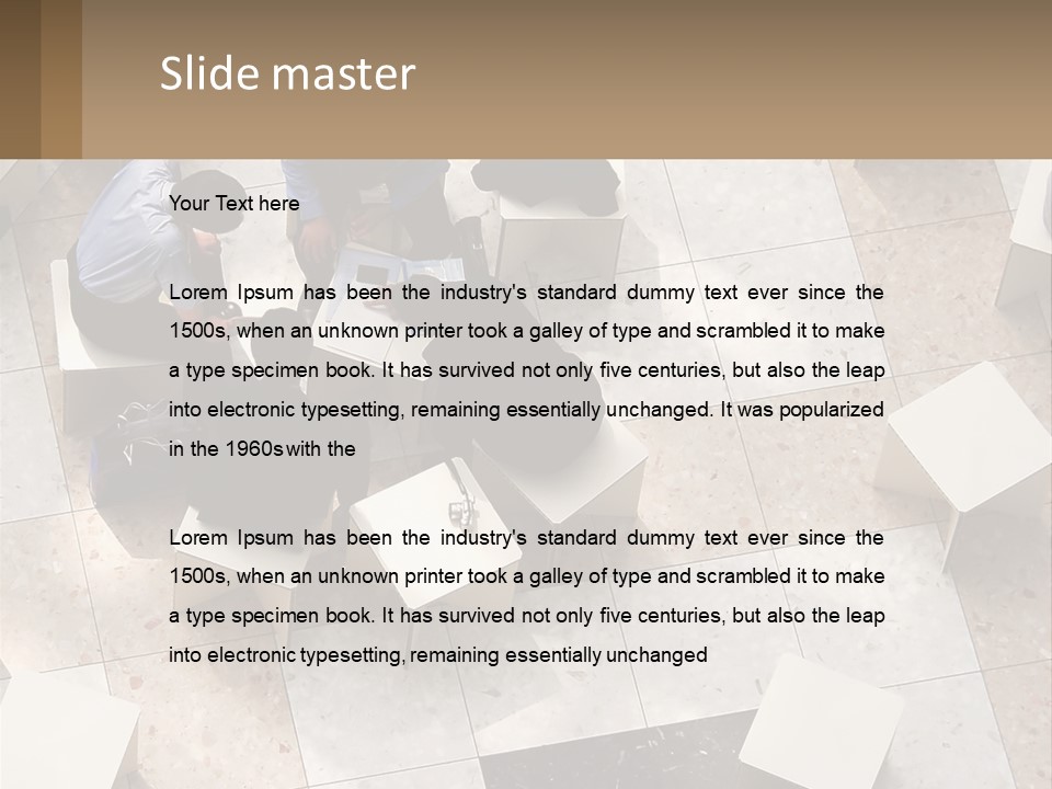 Architecture Airport Bag PowerPoint Template