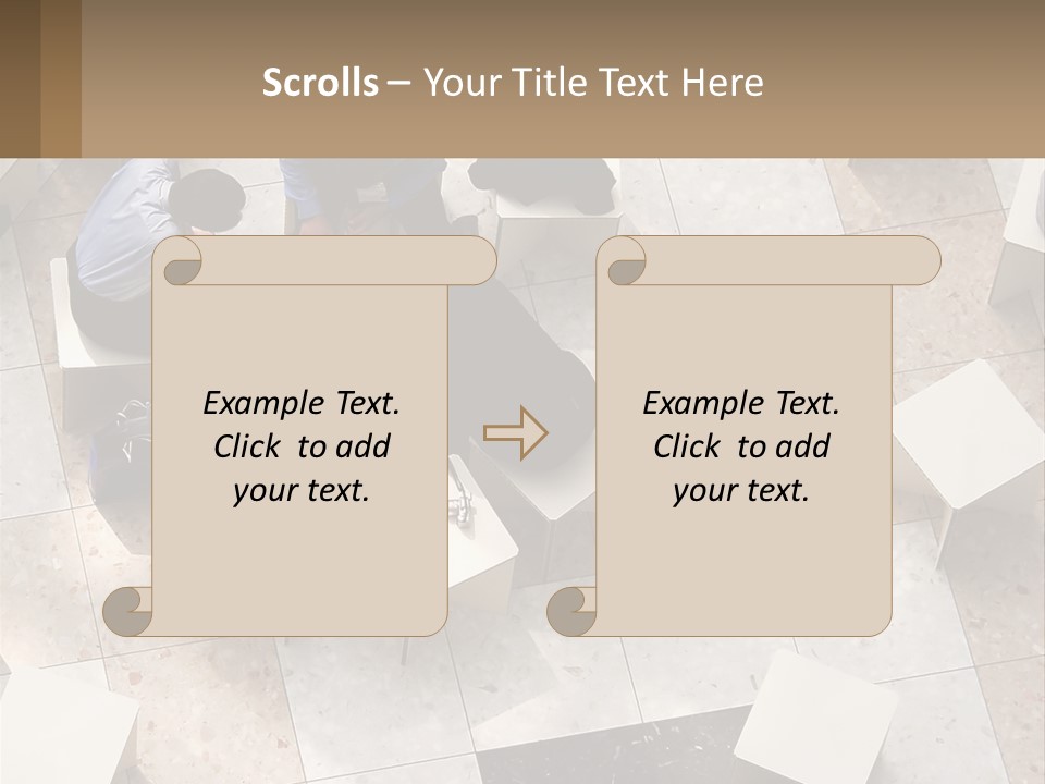 Architecture Airport Bag PowerPoint Template
