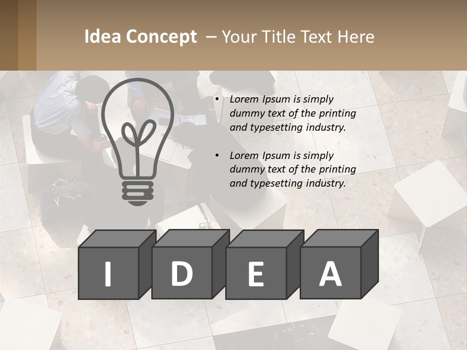 Architecture Airport Bag PowerPoint Template